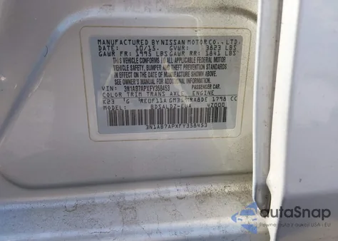 2015 Nissan Sentra Sv z USA, uszkodzony, nr VIN 3N1AB7APXFY358453